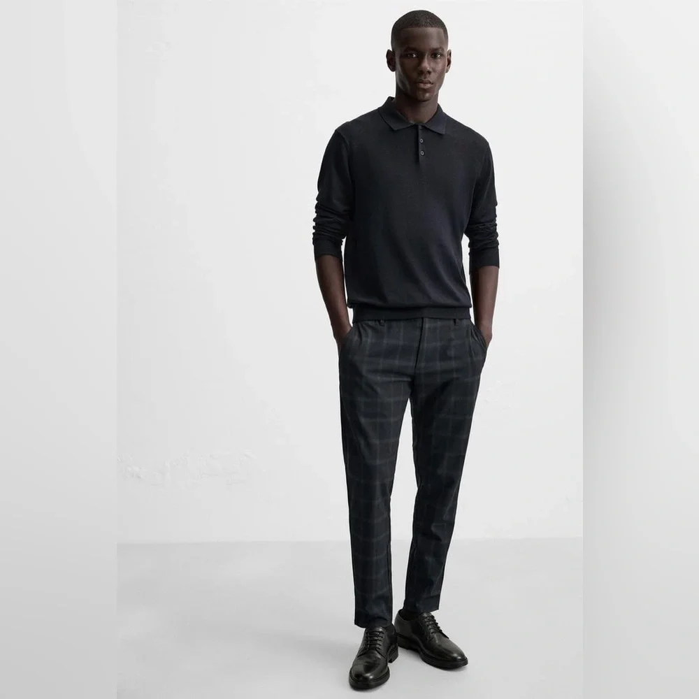 ZARA SLIM FIT COMFORT TROUSERS Size L